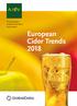 The European Cider & Fruit Wine Association. European Cider Trends 2018
