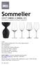 Sommelier SCHOTT ZWIESEL & ZWIESEL 1872 Wine specific glasses & technical equipment