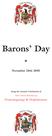 Barons Day November 28th 2005 being the Annual Celebration of Our Crown Baronies of Prestoungrange & Dolphinstoun