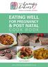 EATING WELL FOR PREGNANCY & POST NATAL