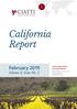 California Report. February Volume 2, Issue No. 2. Ciatti Global Wine & Grape Brokers