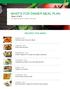 WHAT'S FOR DINNER MEAL PLAN Week