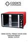 1550W DIGITAL FRENCH DOOR OVEN Instruction Manual MODEL CCFD19