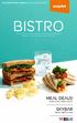 BISTRO MEAL DEALS! GRAB A MAIN, DRINK & SNACK SKYBAR DRINKS, BEERS & WINE DELICIOUS FOOD & DRINK AUTUMN/WINTER 2018