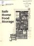 Safe Ho111.e Food Storage!