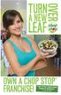 Turn. Over. a New. Leaf. OWN a Chop Stop Franchise! One of the 5 Best Salad Chains in America. The Daily Meal 1