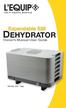 Expandable 528 DEHYDRATOR. Owner s Manual User Guide. MODEL Grey