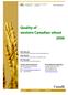 Quality of western Canadian wheat 2006