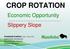 CROP ROTATION. Economic Opportunity... Slippery Slope. Anastasia Kubinec, M.Sc., P.Ag., CCA