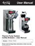 User Manual. Thermo Pump System Coffee Brewers User Manual. Models: 177C10, 177C15 04/2018. Please read and keep these instructions. Indoor use only.