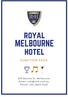 royal MELBOURNE hotel F U N C T I O N P A C K
