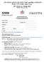 $5000 CALCUTTA PAYING 10 PLACES Sanctioned Event OFFICIAL ENTRY FORM (PLEASE PRINT OR TYPE)