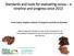 Standards and tools for evaluating cocoa a timeline and progress since 2015