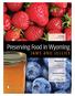 Preserving Food in Wyoming JELLIES, JAMS AND SPREADS