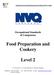 Occupational Standards of Competence. Food Preparation and Cookery. Level 2