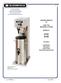 OWNERS MANUAL for ICED TEA BREWING SYSTEM MODELS: Includes: Installation Operation Use & Care Servicing Instructions
