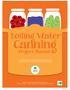 Boiling Water. Canning. Project Manual