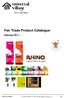 Fair Trade Product Catalogue