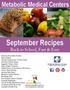 September Recipes. Back to School, Fast & Easy