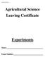 Agricultural Science Leaving Certificate