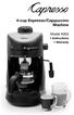 4-cup Espresso/Cappuccino Machine