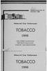 TOBACCO TOBACCO. Measured Crop Performance. rch Report No. 107 December, 1986