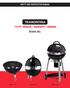SAFETY AND INSTRUCTION MANUAL. Charcoal grill 26500/005 - TCP 320F 26500/010 - TCP 560