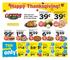 Happy Thanksgiving! Visit your local Graves Shop n Save for in-store pricing. 42 Oz in. Apple Pie or Hannaford 10 in. Pumpkin Pie. 5 99ea.