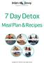 7 Day Detox. Meal Plan & Recipes. Copyright 2017 Holistically Living. All rights reserved.