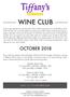 WINE CLUB OCTOBER 2018