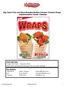 Big Catch Fish and Hand Breaded Buffalo Chicken Tenders Wraps Implementation Guide- Pakistan