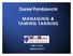 Daniel Pambianchi MANAGING & TAMING TANNINS JUNE 1-2, 2012 FINGER LAKES, NY