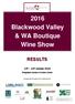 2016 Blackwood Valley & WA Boutique Wine Show