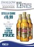 L NES !SEPTEMBER OCTOBER FREE STELLA CIDRE HEAD. 1x CASE OF PEAR CIDRE. Buy 3 x cases of Stella Cidre RECEIVE. 568ml.