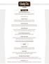 BUFFET MENU. Base Menu $25 per person menu includes 1 salad, 2 entrees, 2 sides and bread. *sample buffet menu
