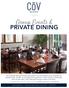 Group Events & PRIVATE DINING