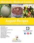 August Recipes. Summer Soups & Salads