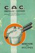 PRGSSURC COOKCR MANUFACTURED BY COMMONWEALTH AIRCRAFT CORPORATION PTY LTD MELBOURNE. AUSTRALIA INSTRUCTIONS AND. Recipes