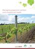 Managing grapevine nutrition and vineyard soil health
