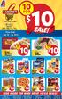 sale! LOOK INSIDE FOR MORE GREAT 10/$10 DEALS! Prices Good : July 10-16, 2013 $ 10 Bryan All Meat Wieners Split Breast lbs. Oscar Mayer Lunchables