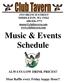 Music & Events Schedule