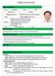 CURRICULUM VITAE. Personal Information Name Xu Fangsen Gender Male. Department Of Soil and Plant Nutrition