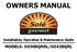 OWNERS MANUAL. Installation, Operation & Maintenance Guide MODELS: SO30BQRRL/SO42BQRL