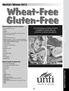 NorCal Winter Wheat Free/Gluten Free Table of Contents