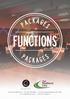 P A C K A G E S FUNCTIONS. Phone: (02) Fax: (02) Arthur Street Rutherford, NSW Find us on Facebook