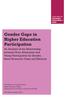 Gender Gaps in Higher Education Participation