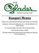 Banquet Menus. Thank you for considering Glades Golf and Country Club for your special day.
