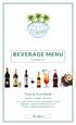 BEVERAGE MENU. Available 24/7. Five to Five Hotel
