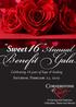 Sweet 16 Annual. enefit Gala. Celebrating 16 years of hope & healing