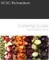 HCSC Richardson. Catering Guide
